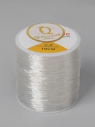 Нить силиконовая резинка, d=0.8 мм, L=100 м, прозрачная - Фото 5