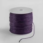 Шнур вощеный из полиэстера d=1 мм, L=70 м, цвет фиолетовый - Фото 2
