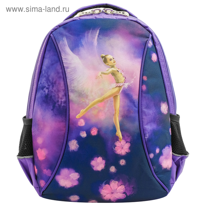 Рюкзак для гимнастики, 38 х 29 х 12 см, цвет фиолетовый/сиреневый - Фото 1