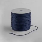Шнур вощеный из полиэстера d=1 мм, L=70 м, цвет синий - Фото 2