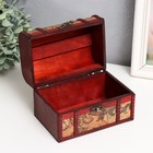 Шкатулка для украшений «Сундук. Карта путешественника», для мелочи, состаренная, дерево, 11×17.5×11.5 см, МИКС - Фото 5