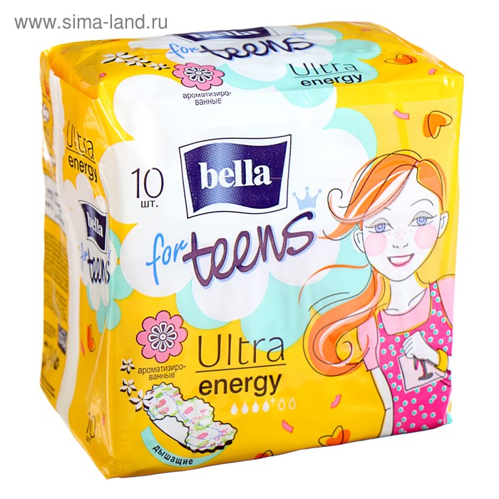 Прокладки супертонкие Bella forTeens Energy Deo 10 шт. - Фото 1