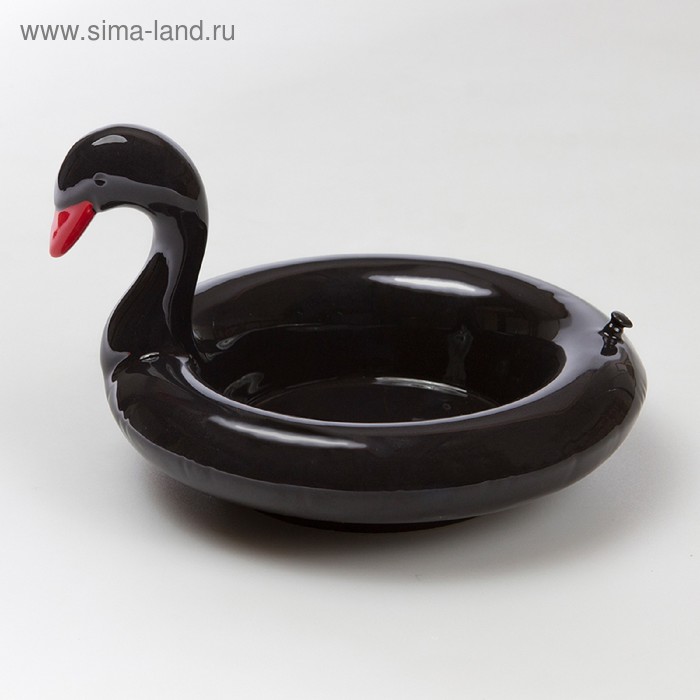 Миска сервировочная керамическая Floatie Black Swan - Фото 1