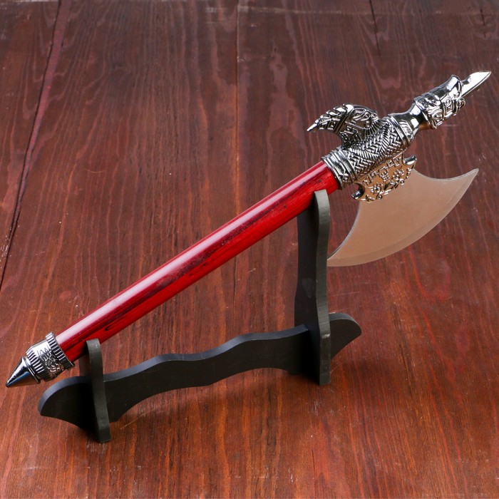 Макет оружия «Сувенирный топор на подставке. Смелость», подарочный набор, 45 см - Фото 1