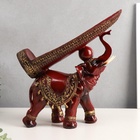 Подставка под бутылку полистоун «Слон с попоной с кисточками», 29×28×10.5 см - Фото 2