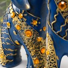 Набор фигурок полистоун «Синие слоны с оранжевыми стразами», 2 шт., 28.5×21×8.3 см - Фото 5