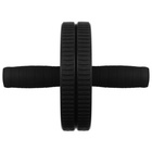 Ролик для пресса ONLYTOP, 2 колеса, цвет чёрный - Фото 5