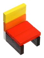 Конструктор деревянный «Кирпичики» размер плашки: 2×4.4×0.7 см - Фото 9