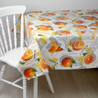 Клеёнка столовая на тканевой основе «Апельсин», 1,28×25 м - Фото 2