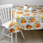 Клеёнка столовая на тканевой основе «Апельсин», 1,28×25 м - Фото 1