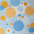 Клеёнка столовая на тканевой основе «Диско», 1,28×25 м, цвет голубо-жёлтый - Фото 3