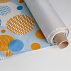 Клеёнка столовая на тканевой основе «Диско», 1,28×25 м, цвет голубо-жёлтый - Фото 4