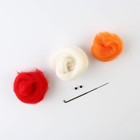 Валяние из шерсти на новый год «Снеговик с ёлочным шаром», новогодний набор для творчества - Фото 4