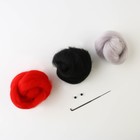 Валяние из шерсти на новый год. Игрушка своими руками «Снегирь», новогодний набор для творчества - Фото 4
