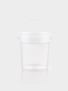 Ведро пластиковое одноразовое с ручкой, 155 мл, d=6.9 см, без крышки, пищевое, прозрачное - Фото 1