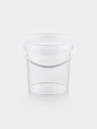 Ведро пластиковое одноразовое с ручкой, 155 мл, d=6.9 см, без крышки, пищевое, прозрачное - Фото 2