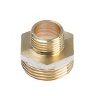 Ниппель OTMO, 1"x1/2", наружная/наружная резьба, никелированная латунь - Фото 2