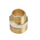 Ниппель OTMO, 1/2"x3/8", наружная/наружная резьба, никелированная латунь - Фото 2