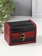 Шкатулка для украшений «Сундучок. Питон», дерево, состаренная, 7.5×12×7 см  (артикул 4461637)  большой выбор товаров оптом и в розницу по низким ценам с доставкой