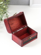 Шкатулка для украшений «Сундучок. Питон», дерево, состаренная, 7.5×12×7 см  (артикул 4461637)  большой выбор товаров оптом и в розницу по низким ценам с доставкой