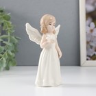 Сувенир керамика "Девочка-ангел с белой голубкой в руке" 11,7х7х4 см - Фото 4