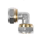 Уголок OTMO, обжимной, 20 мм, латунь (комплект 2 шт) - фото 24281609