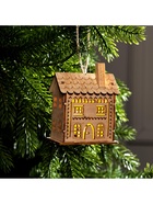 Ёлочная игрушка «Резной домик», 9×5×7 см, 1 LED, от батареек, свечение тёплое белое - Фото 5