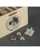 Ёлочная игрушка «Домик с башней», 9×5×8 см, 1 LED, от батареек, свечение тёплое белое - Фото 6