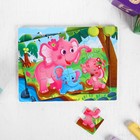 Пазлы «Слоники», 12 элементов, 0.4×14.5×11 см - Фото 2