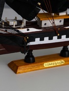 Сувенирная модель корабля «Пиратский. Аризона», 24×6×22 см, чёрные паруса - фото 122209791