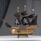 Корабль «Уида», 33х8х29 см, пиратский, черные паруса - фото 22945129