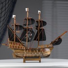 Корабль «Уида», 33х8х29 см, пиратский, черные паруса - Фото 2