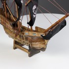 Корабль «Уида», 33х8х29 см, пиратский, черные паруса - Фото 3