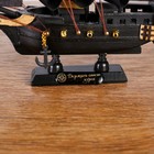 Корабль пиратский шестипушечный «Гангут», черные паруса,16х4х15.5см - Фото 5