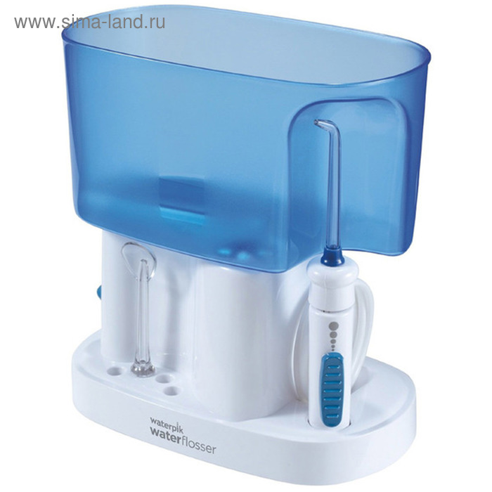 Ирригатор Waterpik WP-70 EU, стационарный, 1000 мл, 4 насадки, 5 режимов, голубой - Фото 1