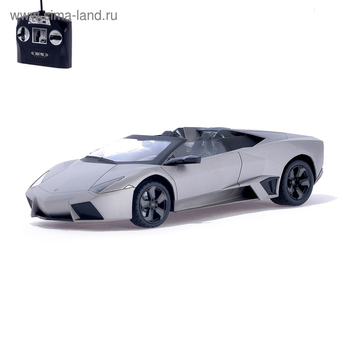 Машина радиоуправляемая Lamborghini Reventon, 1:14, работает от аккумулятора, свет, цвет серый - Фото 1