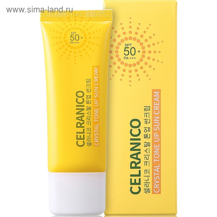 Солнцезащитный крем для лица Celranico SPF50, выравнивающий тон кожи, 40 мл - Фото 1