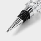 Пробка для бутылки «Бабочка», 10.5 см, серебристая - Фото 4