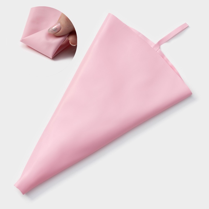 Кондитерский мешок «Алирио», 25.2×15.2 см, розовый - Фото 1