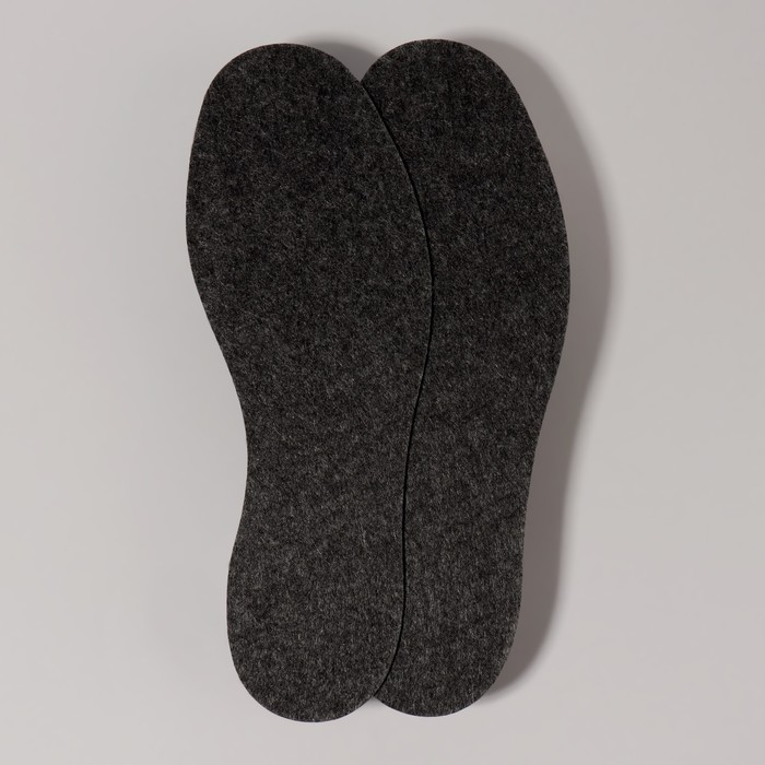 Стельки для обуви, межсезонные, 39 р-р, 25 см, цвет серый - Фото 1