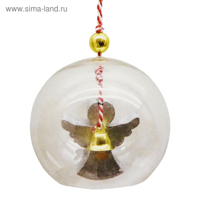 Набор для творчества - создай ёлочное украшение «Ангел в шаре» - Фото 1