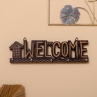 Ключница WELCOME, 31×9.5×3.5 см, МДФ - Фото 5