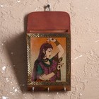 Ключница "Лидия" дерево,металл,текстиль,песок,стекло 5х11х20 см - Фото 2