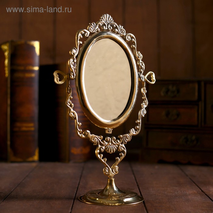 Зеркало "Вензеля" латунь 20х9,5х26 см - Фото 1
