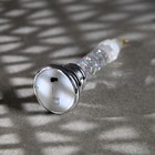 Светодиодная фигура «Свеча на ветру серебристая» 5 × 17 × 5 см, пластик, блёстки, батарейки AG10х3, свечение RGB - Фото 3