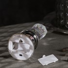 Светодиодная фигура «Свеча серебристая» 7 × 20 × 7 см, пластик, блёстки, батарейки АААх2 (не в комплекте), свечение тёплое белое - Фото 3