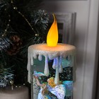 Светодиодная фигура «Свеча с ангелом» 10 × 26 × 10 см, пластик, блёстки, батарейки ААх3 (не в комплекте), свечение RGB - Фото 5