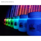 Краска акриловая люминесцентная (светящаяся в темноте), LUXART Lumi, 20 мл, белый, небесно-голубое свечение (L9V20) - Фото 4
