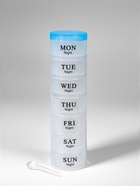 Таблетница - органайзер «Пирамида», утро/день/вечер, d=19.5×5 см, 7 контейнеров по 3 секции, голубая - Фото 5