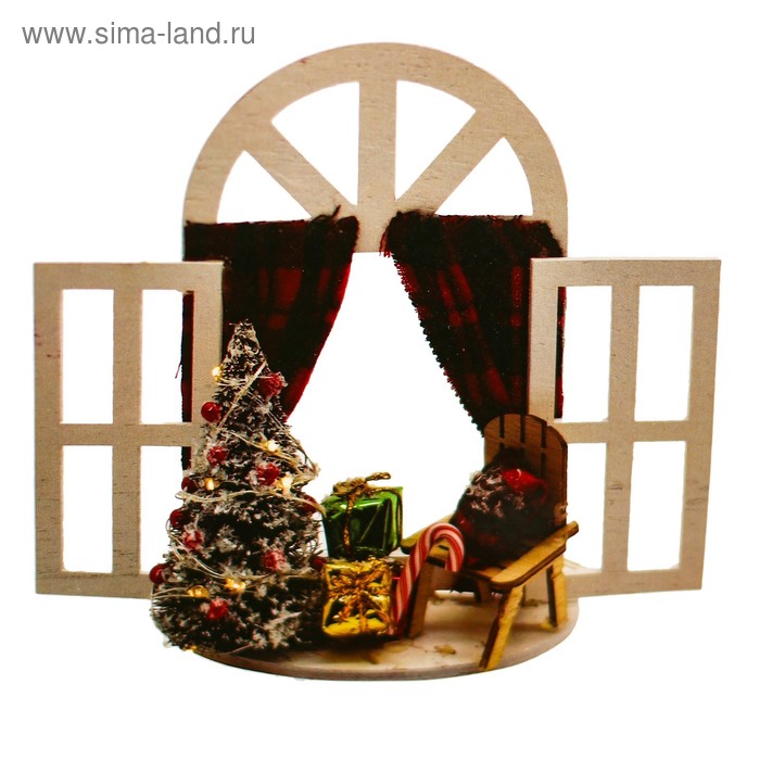 Набор для творчества - новогодняя композиция «Ёлка с подарками» - Фото 1